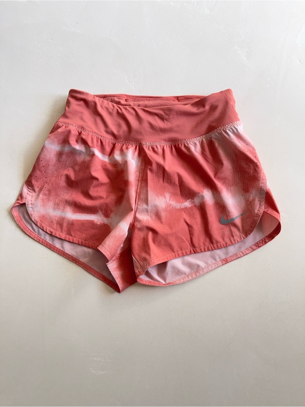 Nike Dri Fit Coral Orange Ombre Running Shorts Small - Picture 2 of 5